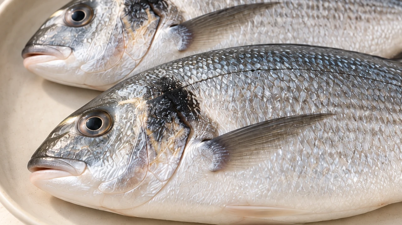 A closer view of the same fish; its appearance remains unchanged while the signal changes.
